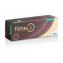 DAILIES TOTAL1 for Astigmatism 30 Pack contact lens box by Alcon